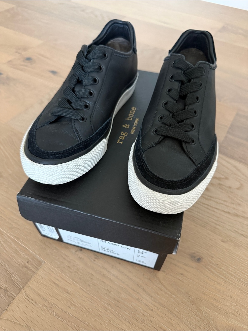 Rag & Bone Leather Sneakers - Picture 6 of 8